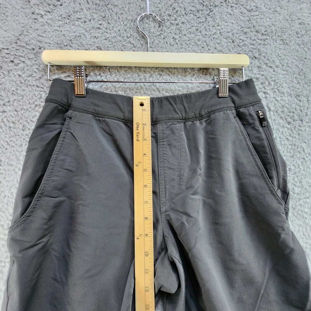 The North Face Shorts Men's Small Gray Nylon Stretch Pockets Mid Rise Drawstring